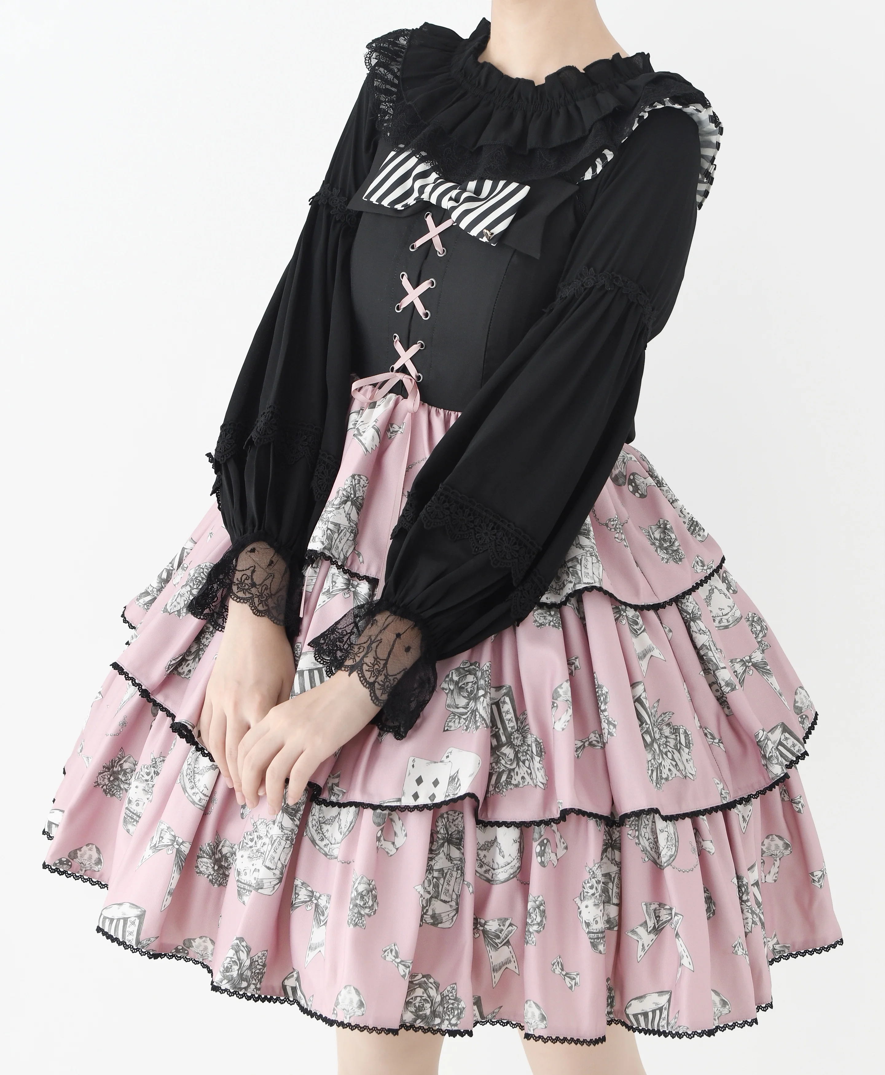 Chiffon Off-Shoulder Classic Lolita Blouse - Image 2