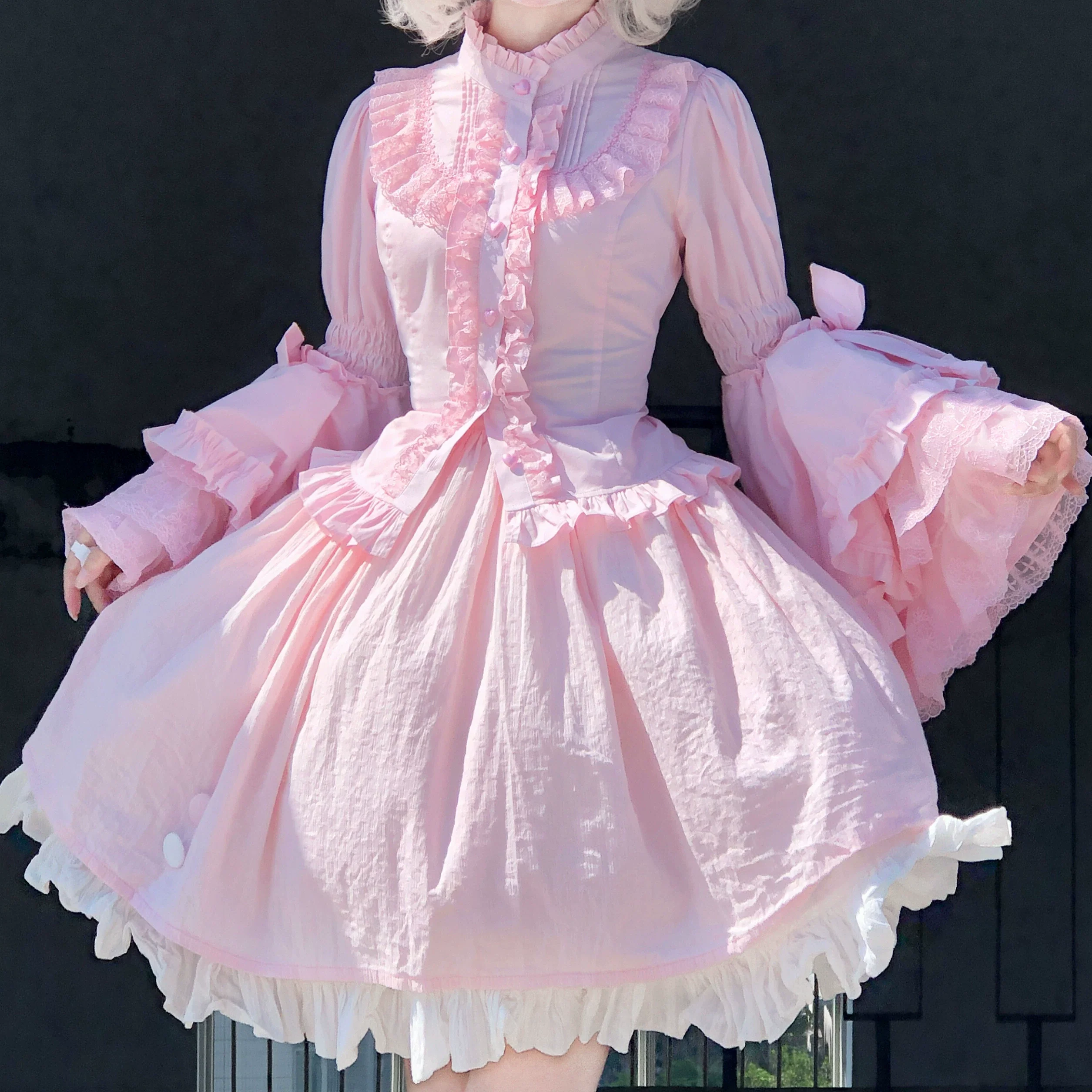 Twilight Zone - Sweet Lolita Blouse Princess Sleeve Shirt Inner Wear - Image 6