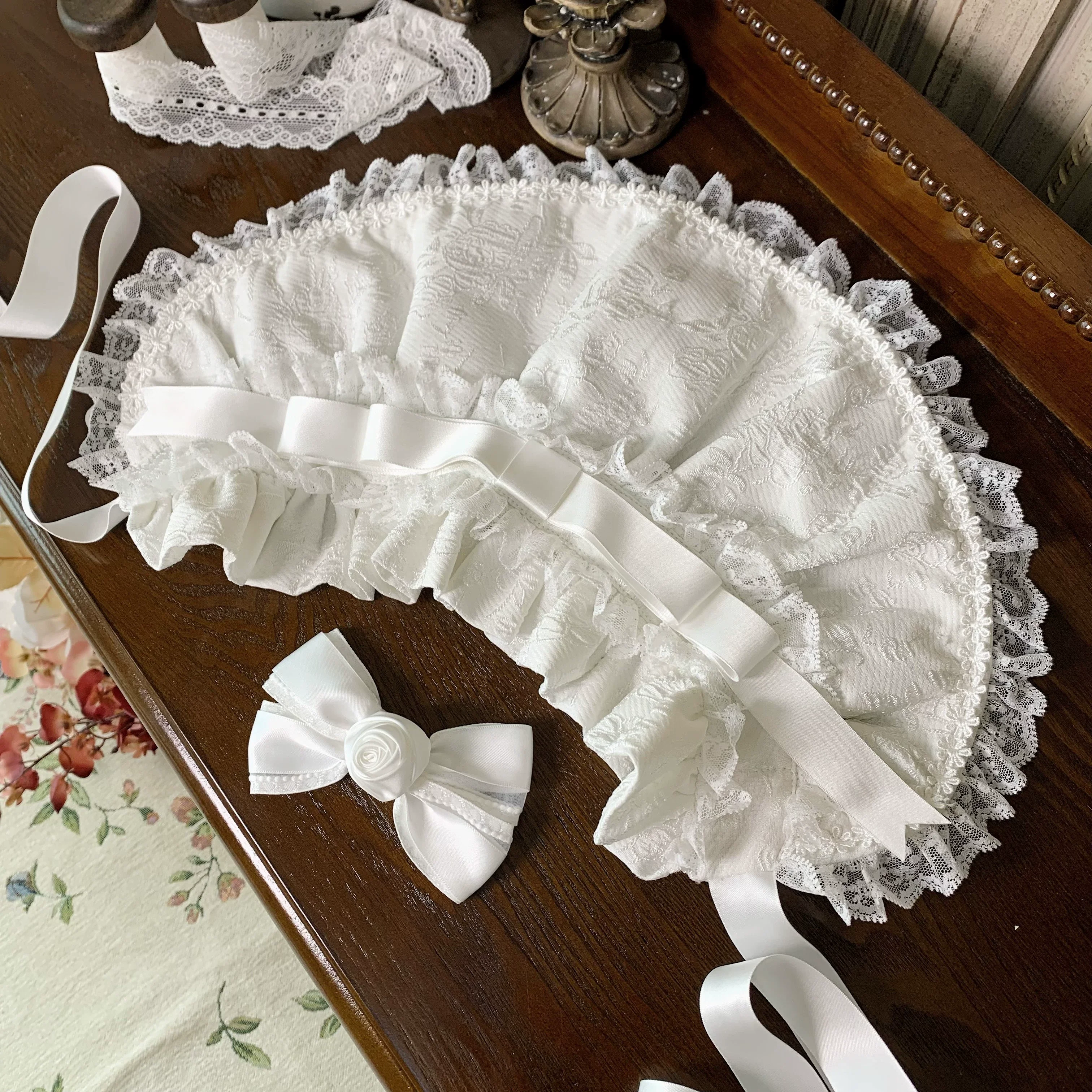 Flower Banquet - Wishing Star - Sweet Lolita Blouse Princess Sleeve Shirt and Accessories - Image 11