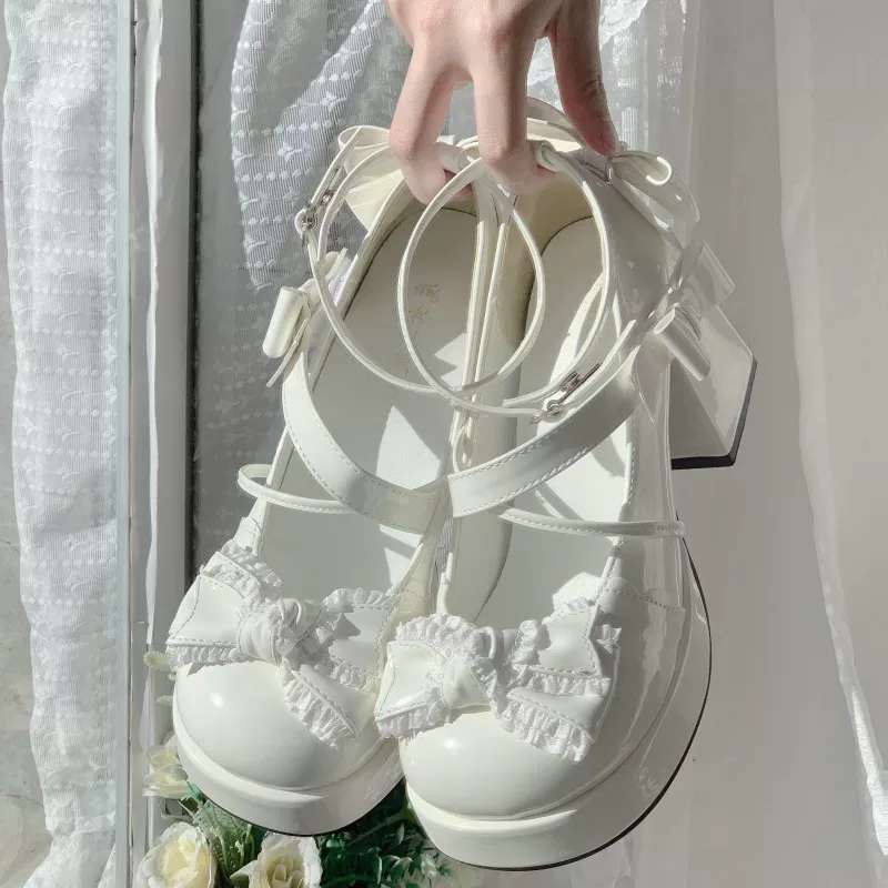 Girly Heart - Sweet Lolita Chunky Heels Shoes, Dreamy Bows - Image 22