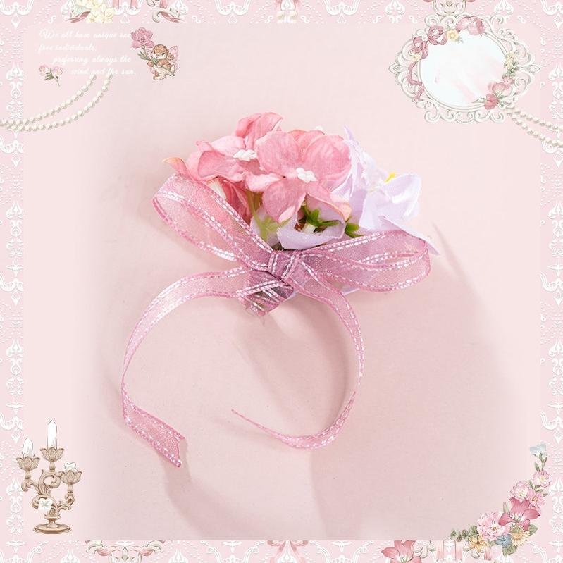 Deer Garden - Sweet Lolita Deer Printed JSK Dress with Tulle Overlay - Image 26