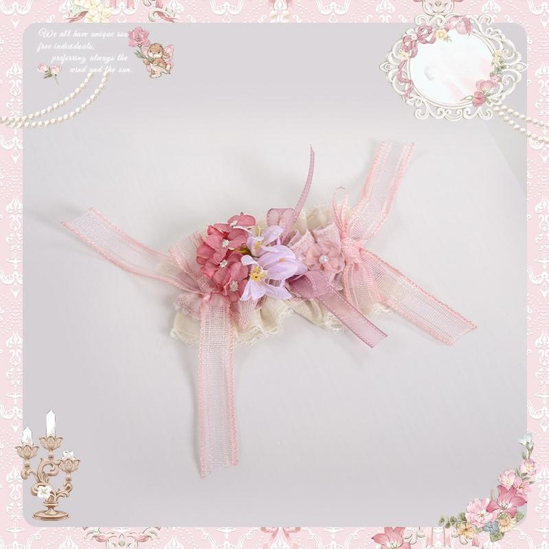 Deer Garden - Sweet Lolita Deer Printed JSK Dress with Tulle Overlay - Image 27