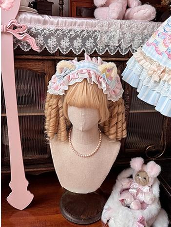 Sweet Cat Fruit Candy - Sweet Lolita Dessert Printed JSK Dress, Bows & Ruffles - Image 24