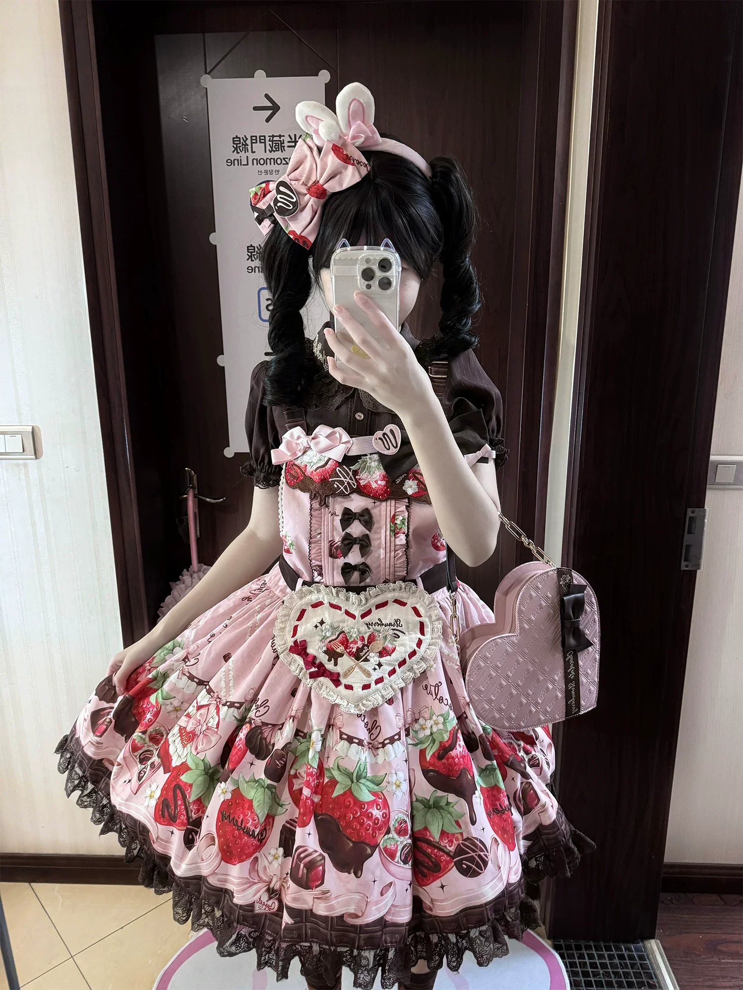 Strawberry Chocolate Lovers - Sweet Lolita Embroidered Printed Accessory - Image 35