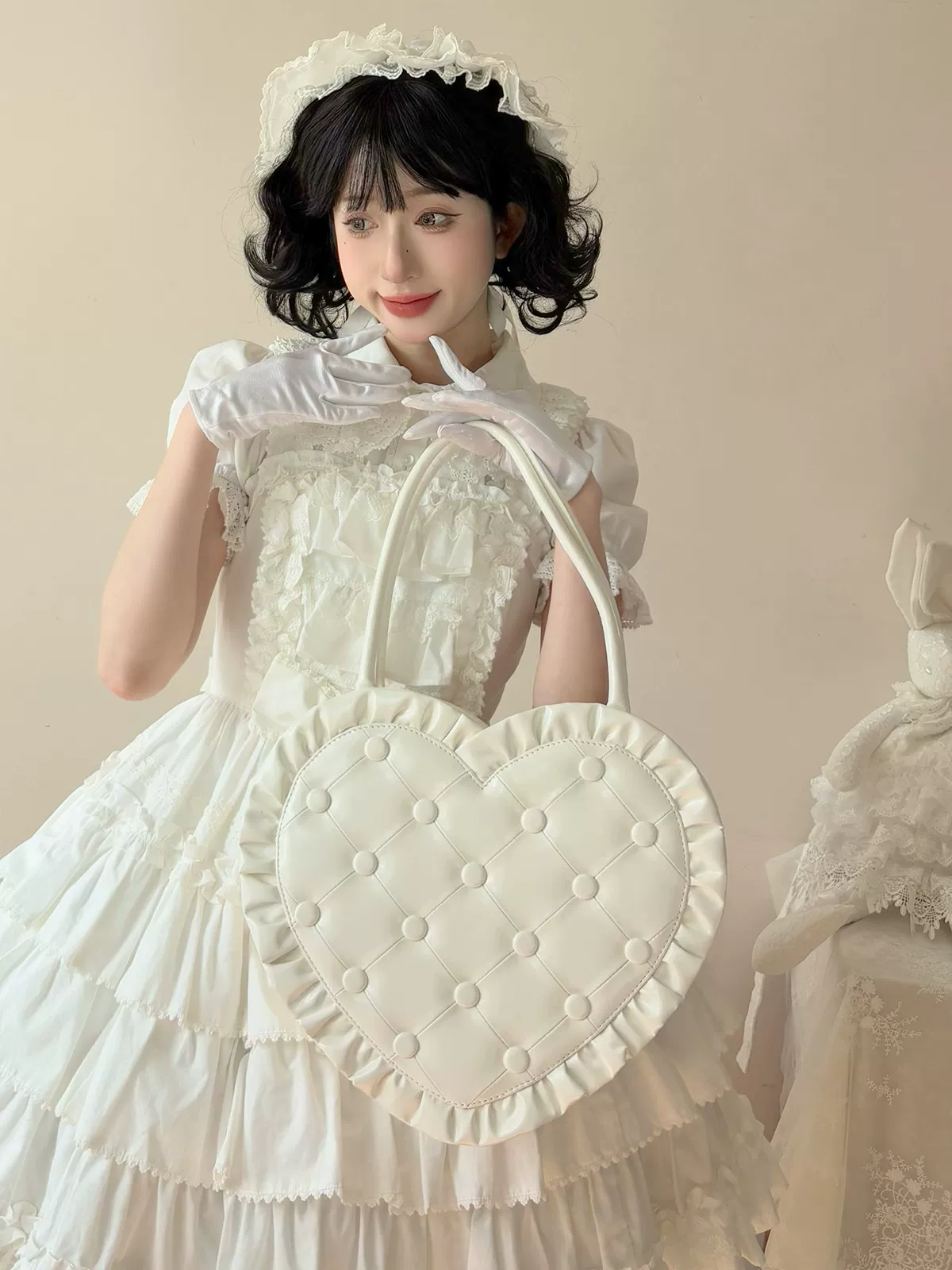 Heart Pillow - Sweet Lolita Heart-shaped Handbag or Shoulder Bag - Image 10
