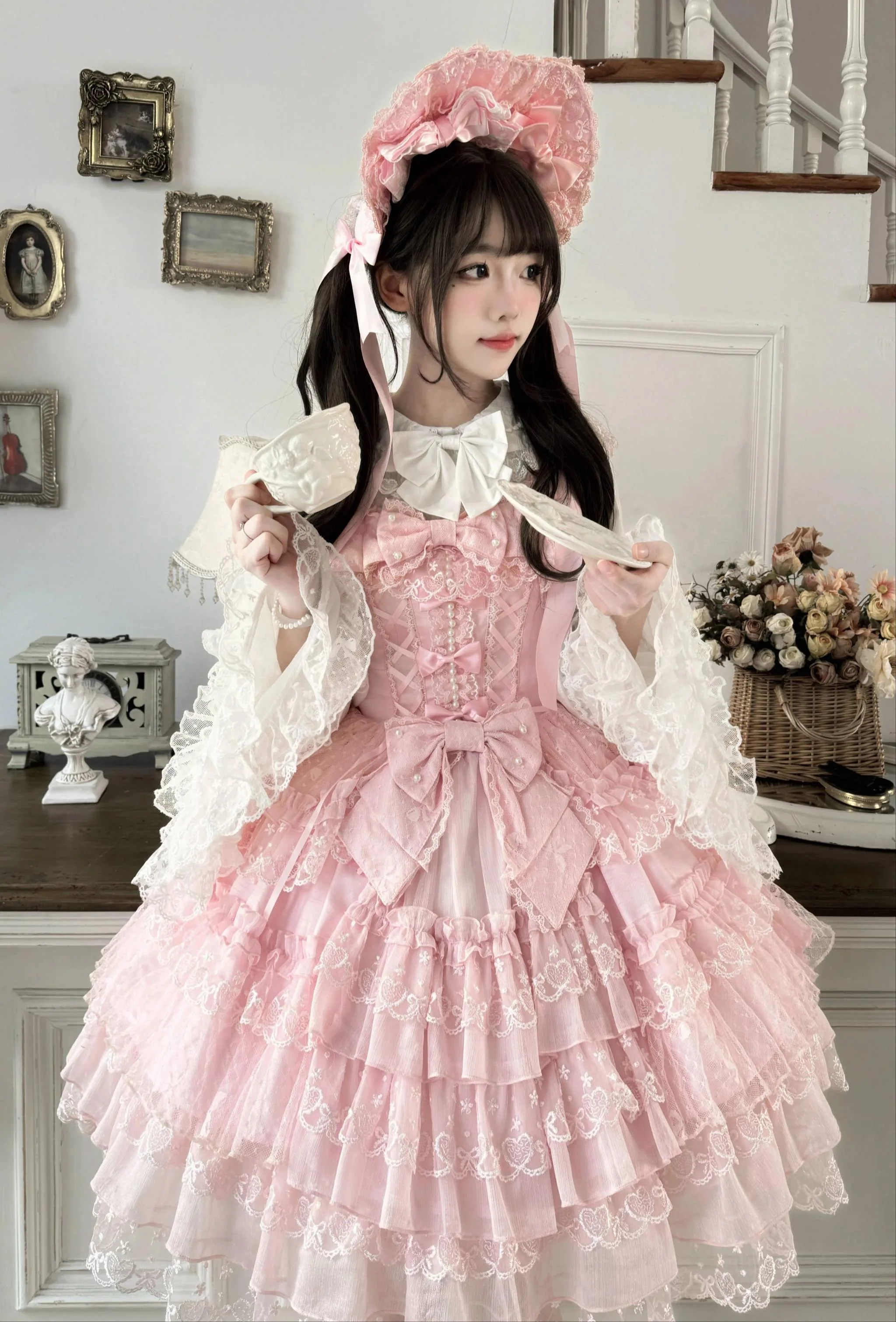 Love Overture - Sweet Lolita JSK, Tiered Ruffles Dress - Image 19