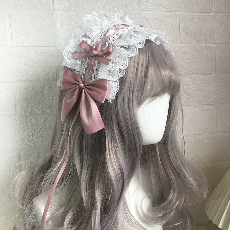 Sweet Lolita Lace Headbands, Ribbon & Bow - Image 7