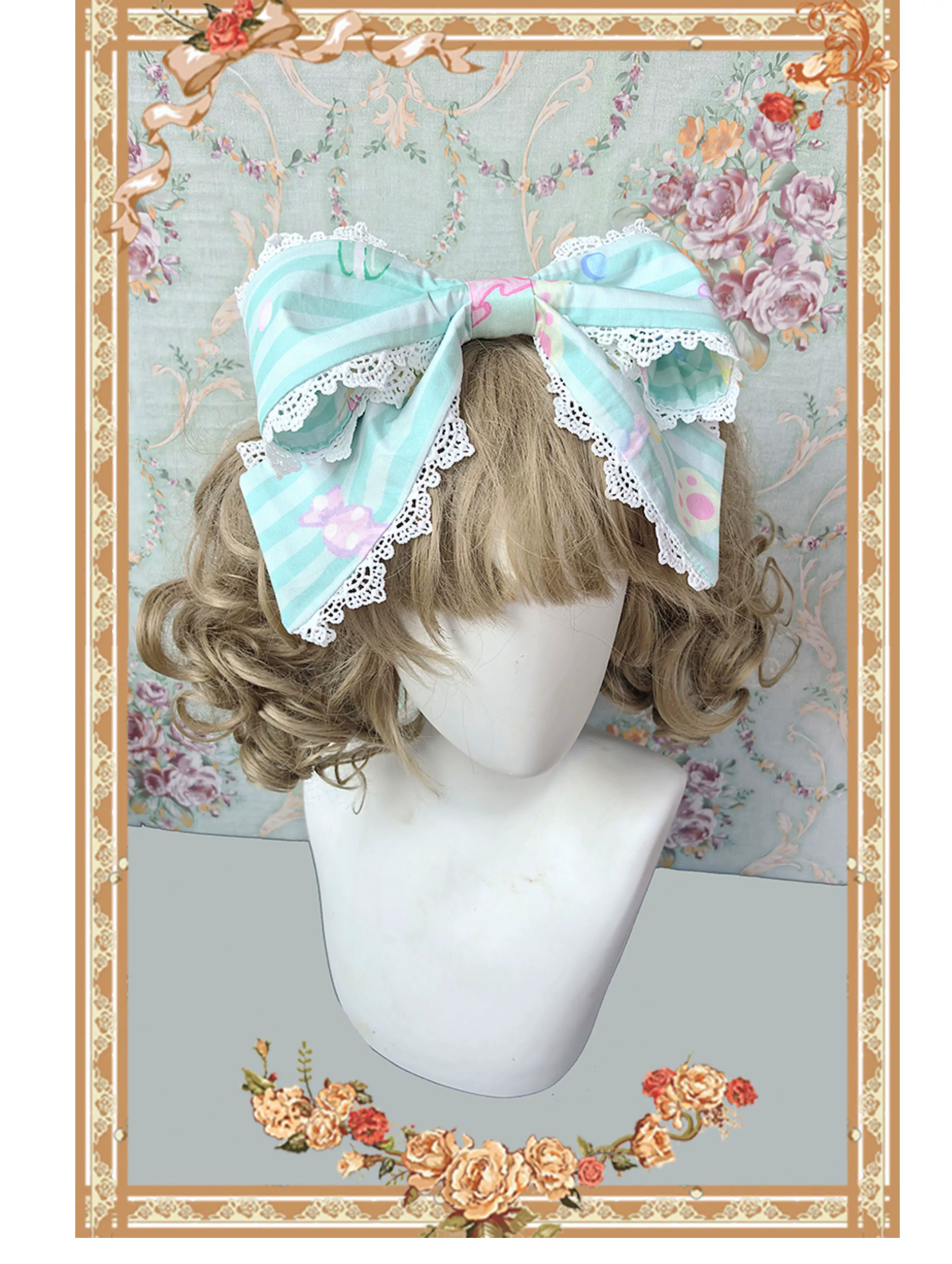 Macaron Dolly House - Sweet Lolita OP Printed Dress, Side Zipper - Image 14
