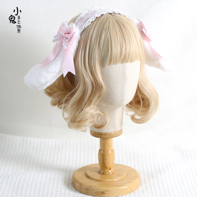 Xiaogui - Sweet Lolita Rabbit Ear KC Headband - Image 3