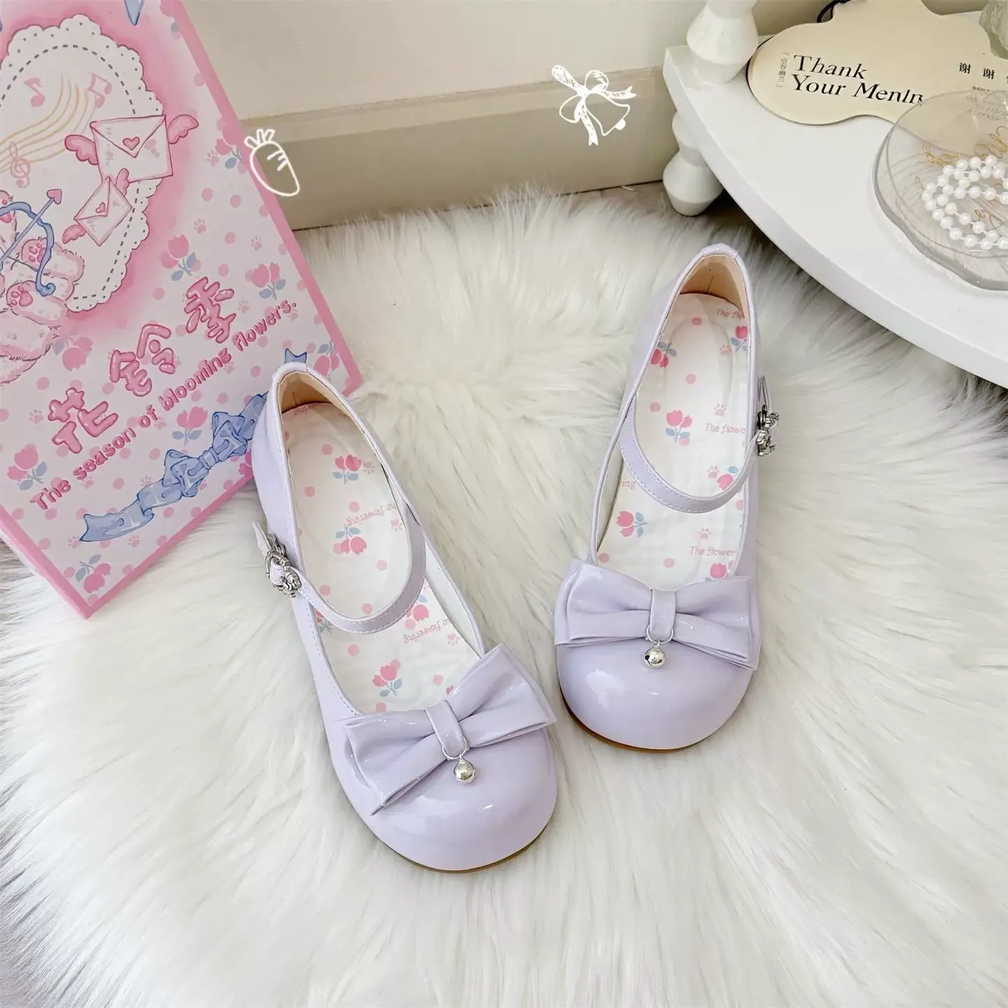Dingbell Bunny - Sweet Lolita Round Toe Shoes, Cat Paw Heel - Image 3