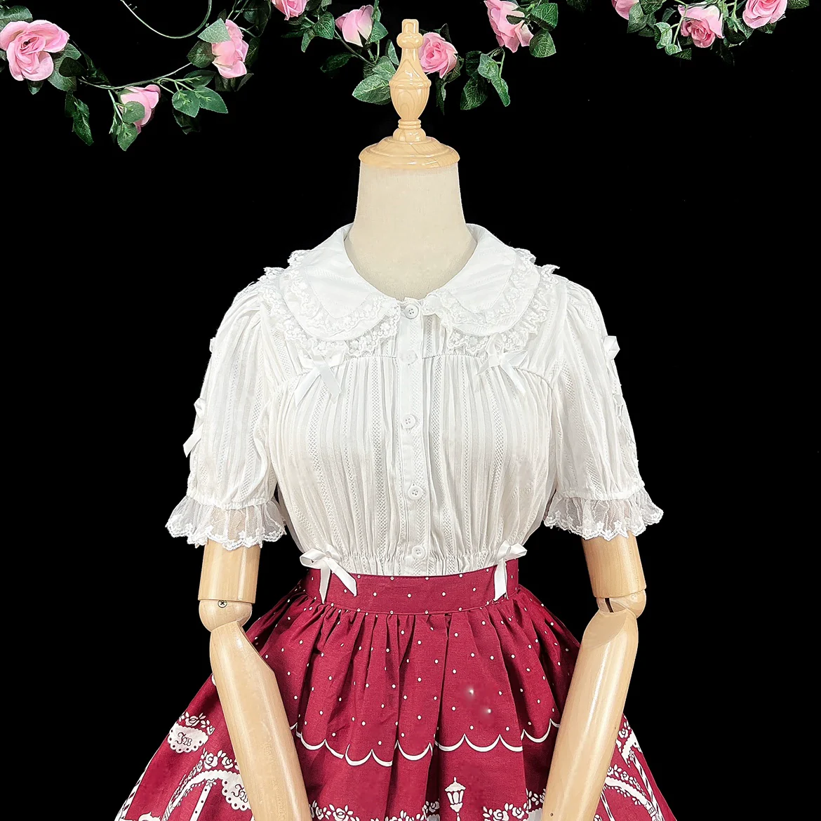 Sweet Lolita Shirt Doll Collar Blouse High-waisted - Image 11