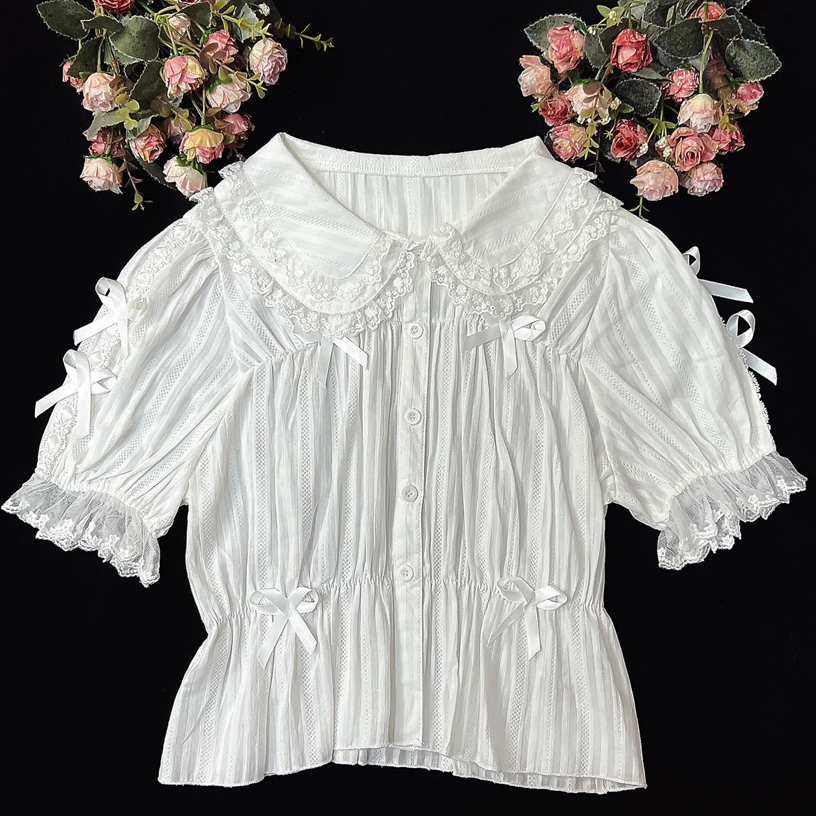 Sweet Lolita Shirt Doll Collar Blouse High-waisted - Image 16