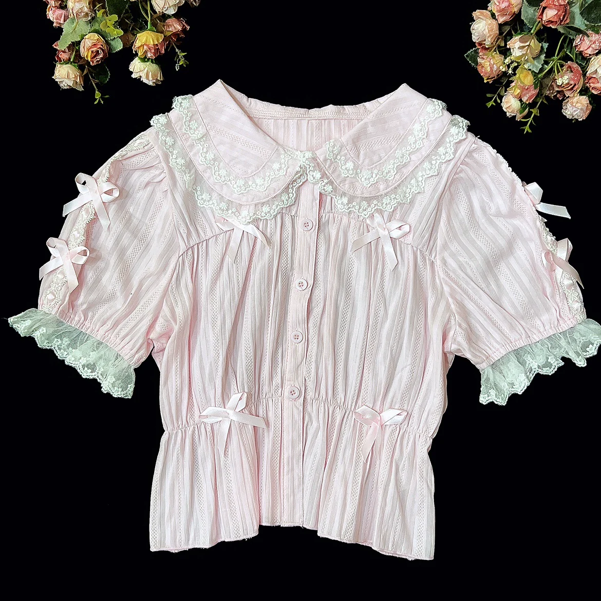 Sweet Lolita Shirt Doll Collar Blouse High-waisted - Image 19