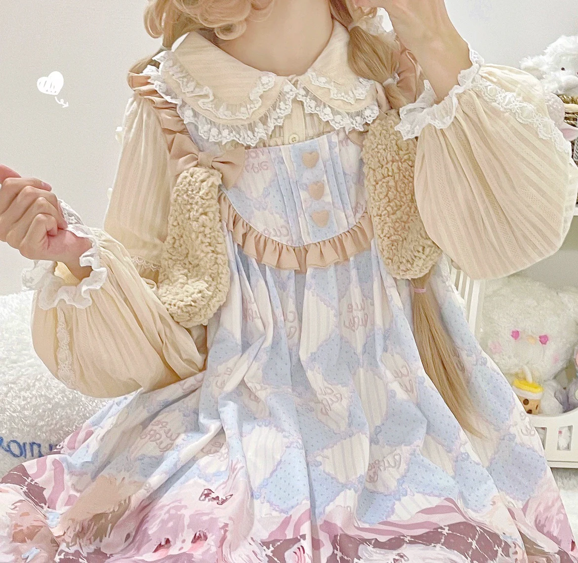 Sweet Lolita Shirt Doll Collar Blouse High-waisted - Image 32