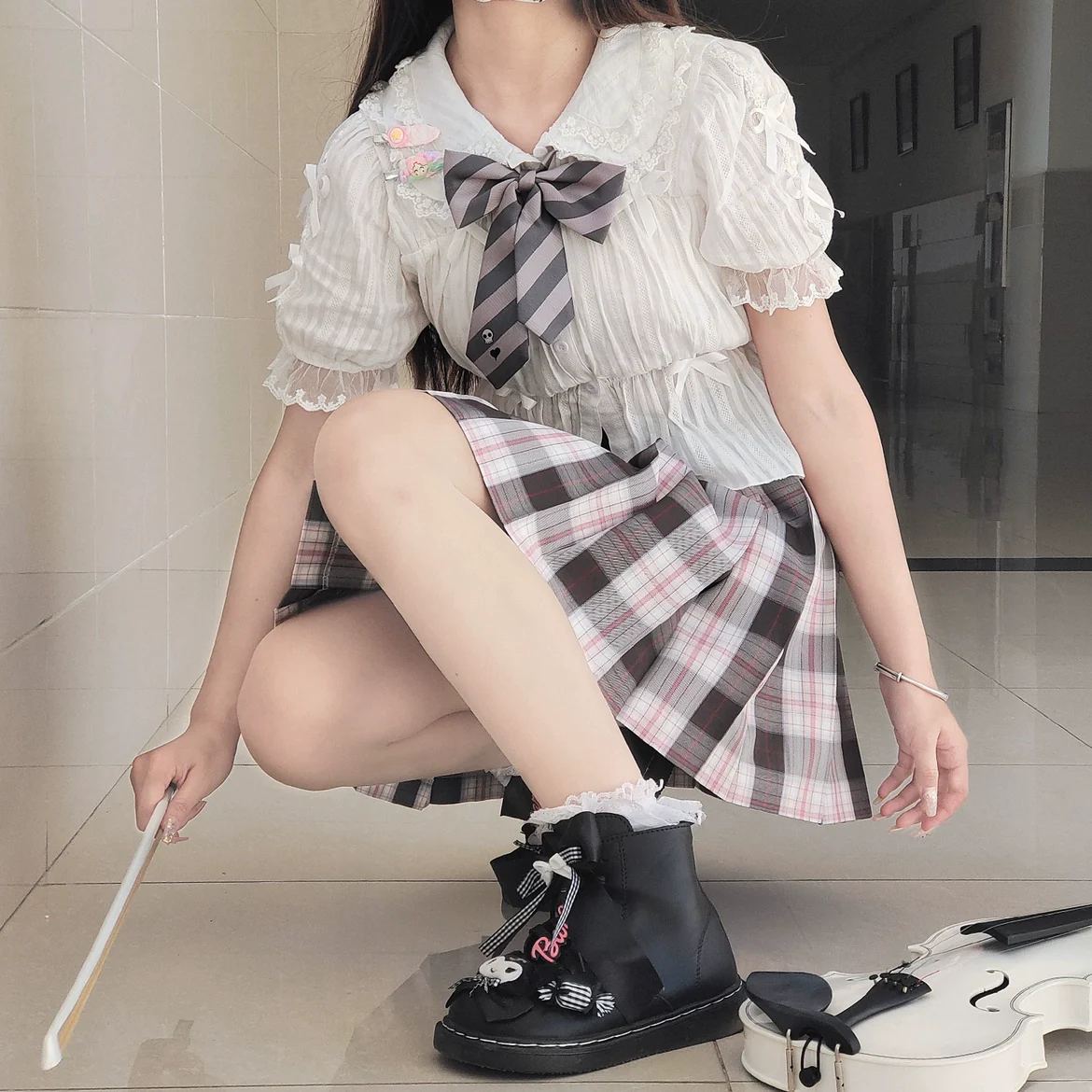Sweet Lolita Shirt Doll Collar Blouse High-waisted - Image 6