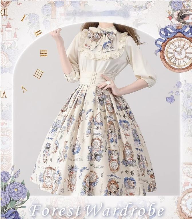 Eternal Echo - Sweet Lolita Skirt Classic Daily Lolita Blouse - Image 15