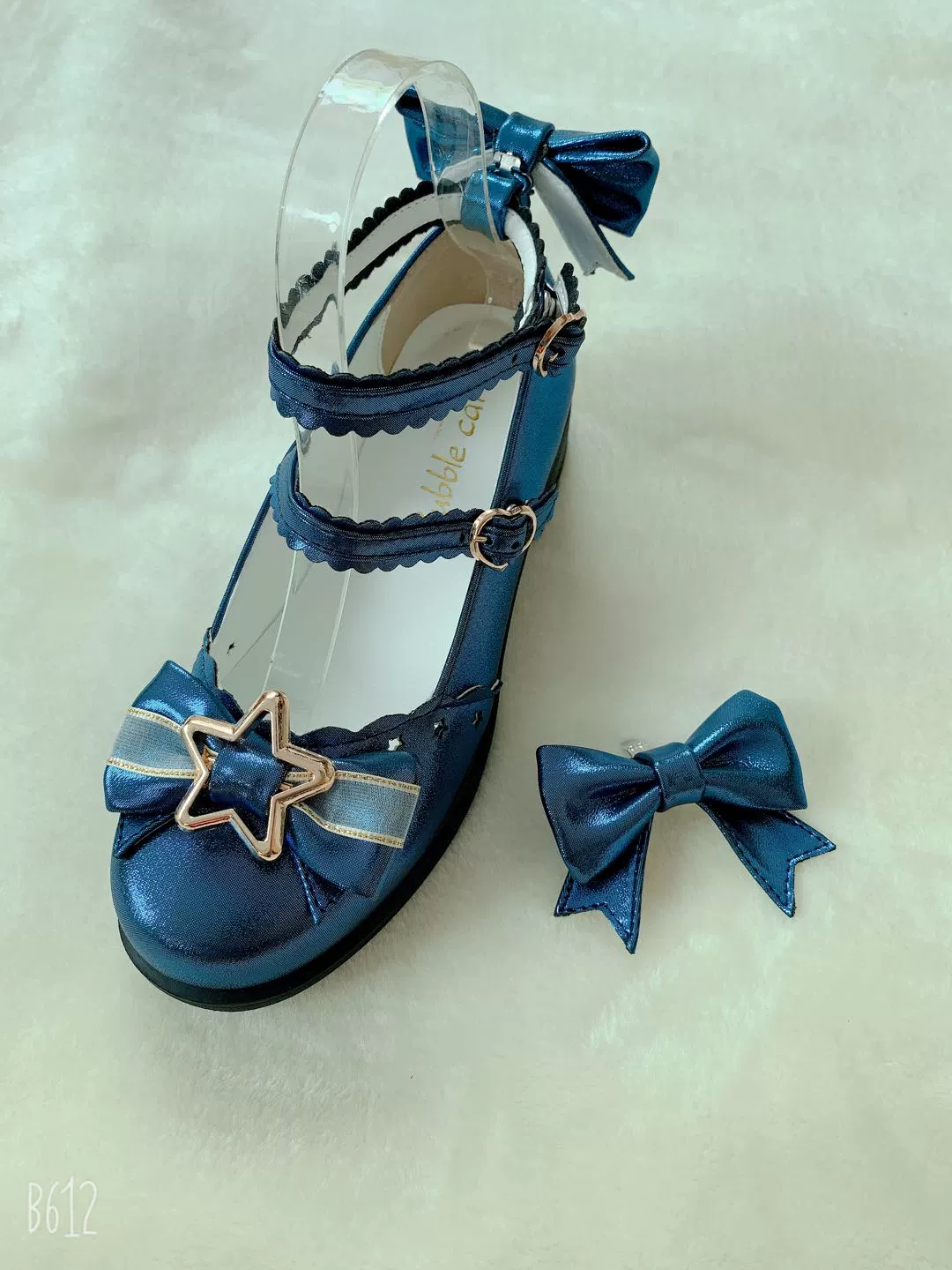 Bubble Cat - Dreamy Starry - Sweet Lolita Shoes Low Heel Bow Shoes - Image 21