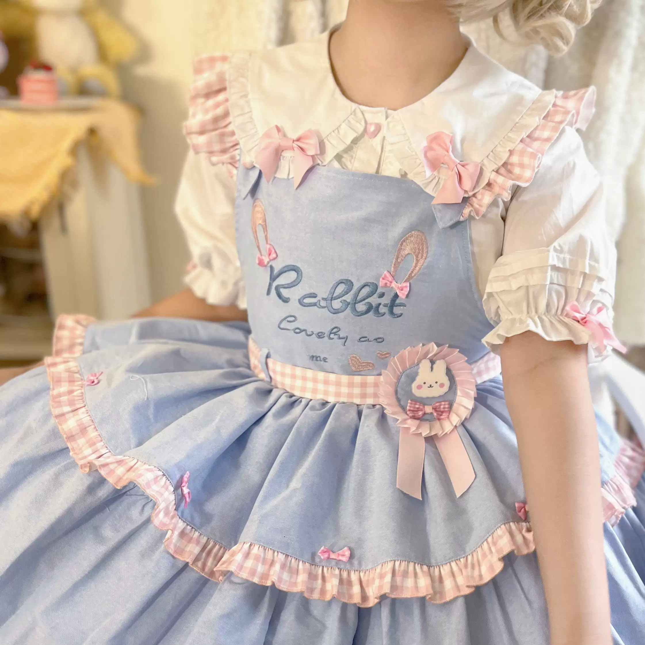 Cute Rabbit - Sweet Lolita Short Sleeve Shirt, Bunny Ears