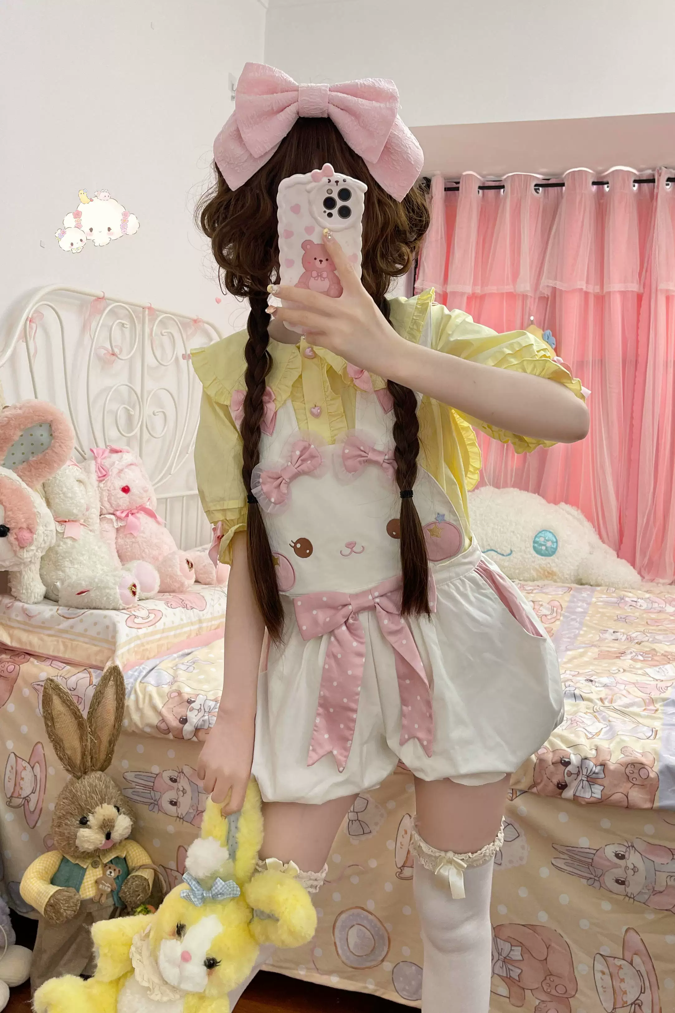 Cute Rabbit - Sweet Lolita Short Sleeve Shirt, Bunny Ears - Image 17