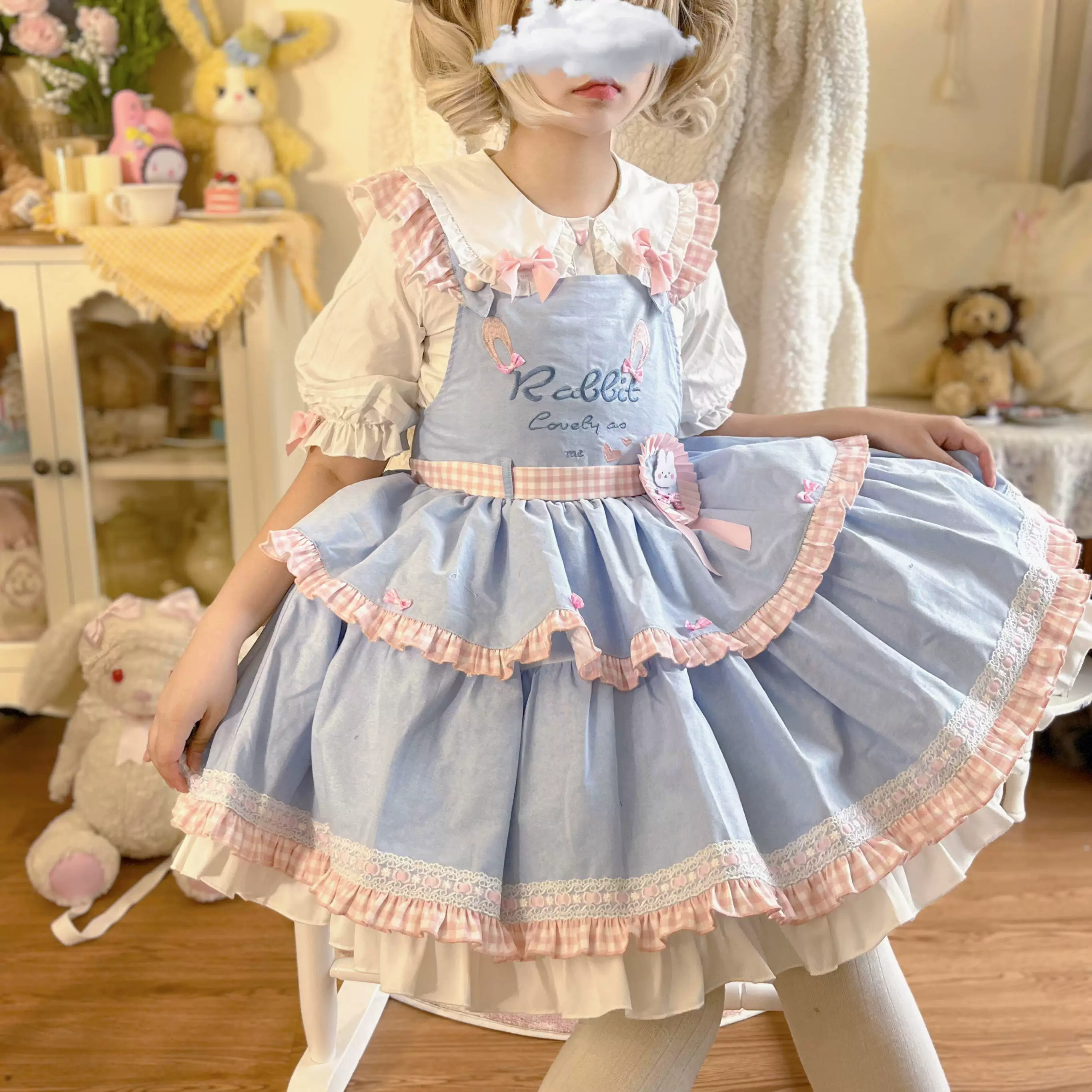 Cute Rabbit - Sweet Lolita Short Sleeve Shirt, Bunny Ears - Image 20