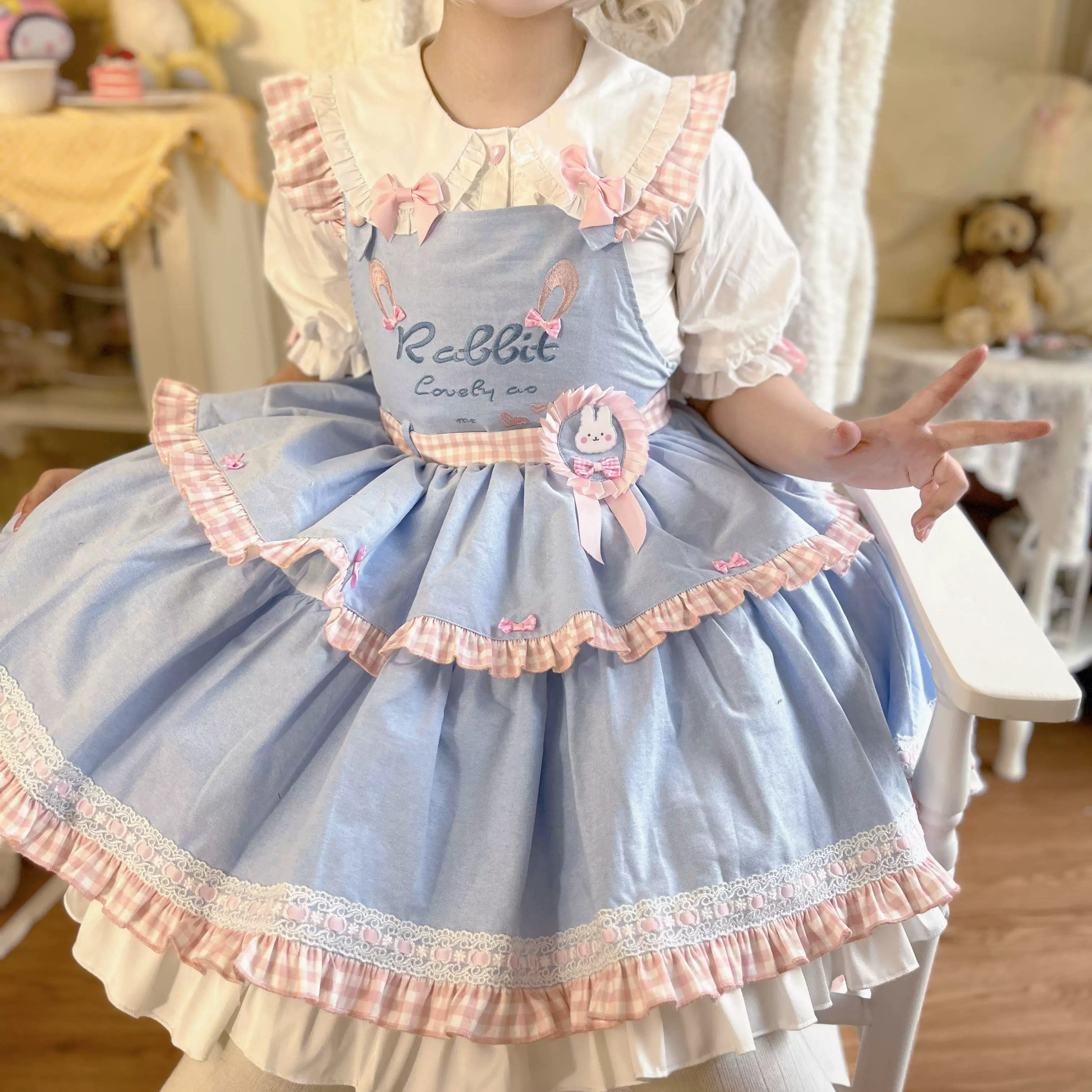 Cute Rabbit - Sweet Lolita Short Sleeve Shirt, Bunny Ears - Image 21