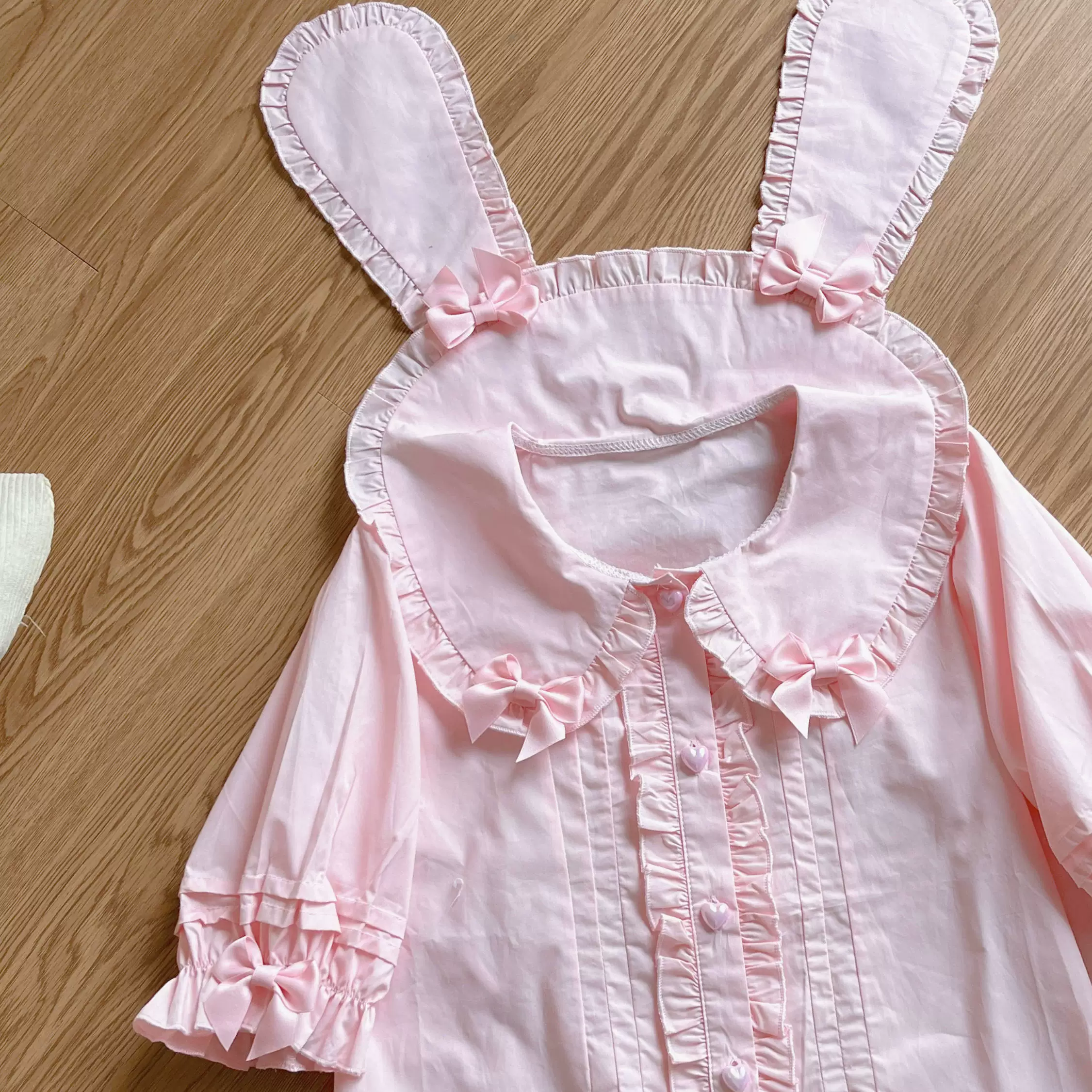 Cute Rabbit - Sweet Lolita Short Sleeve Shirt, Bunny Ears - Image 25