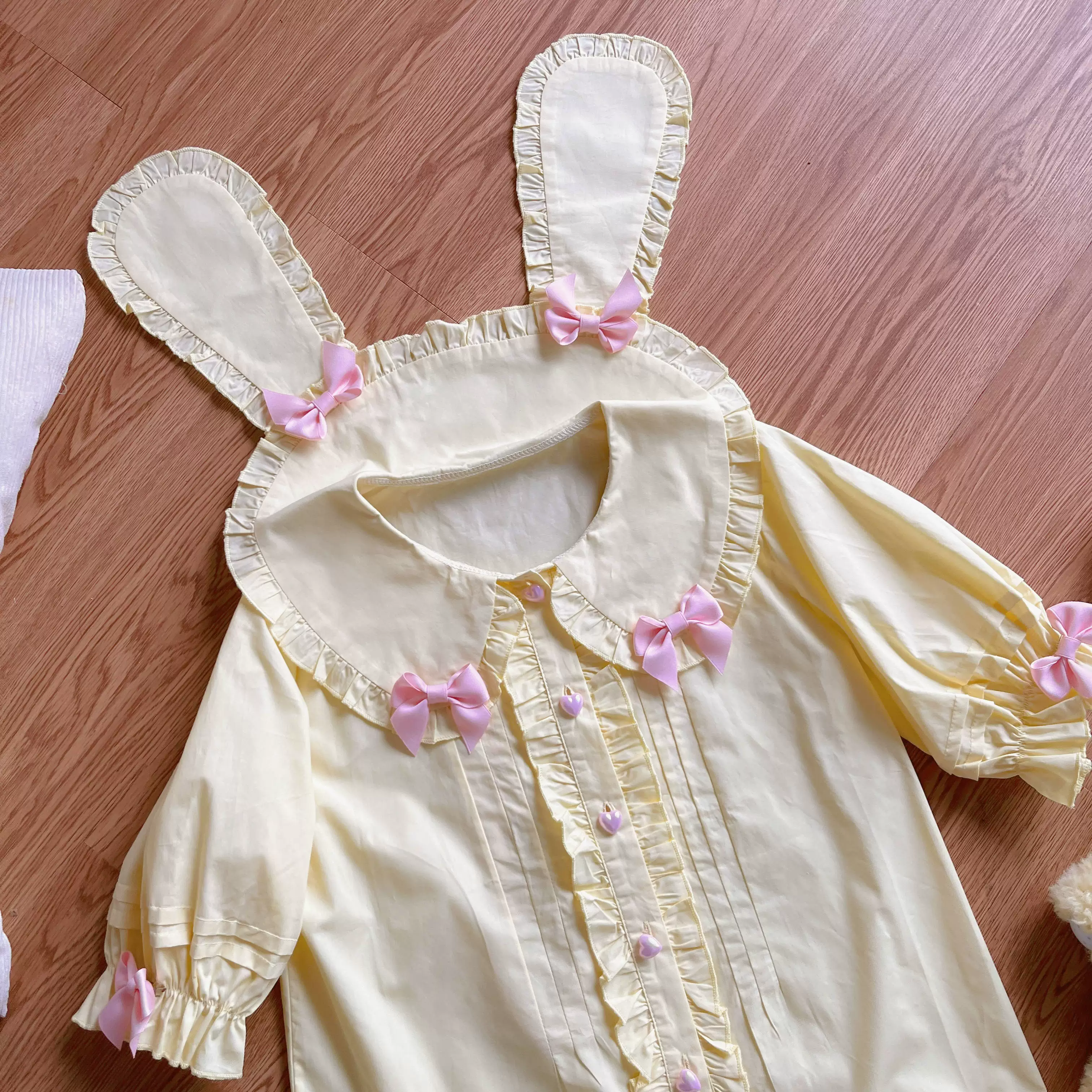 Cute Rabbit - Sweet Lolita Short Sleeve Shirt, Bunny Ears - Image 27