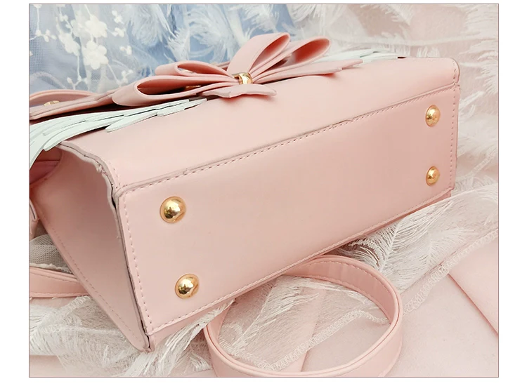 Prime Sister - Sweet Lolita Shoulder Bag Wings Bow Design High Capacity Bag - Image 20