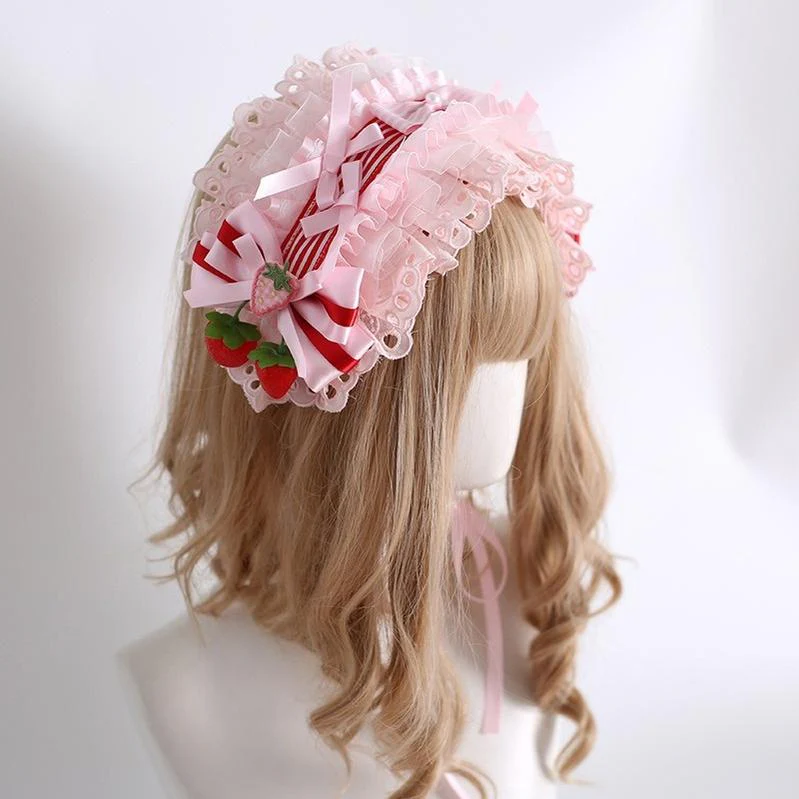 Sweet Lolita Strawberry Head Accessory