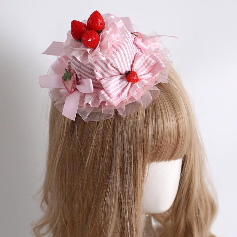 Sweet Lolita Strawberry Head Accessory - Image 4