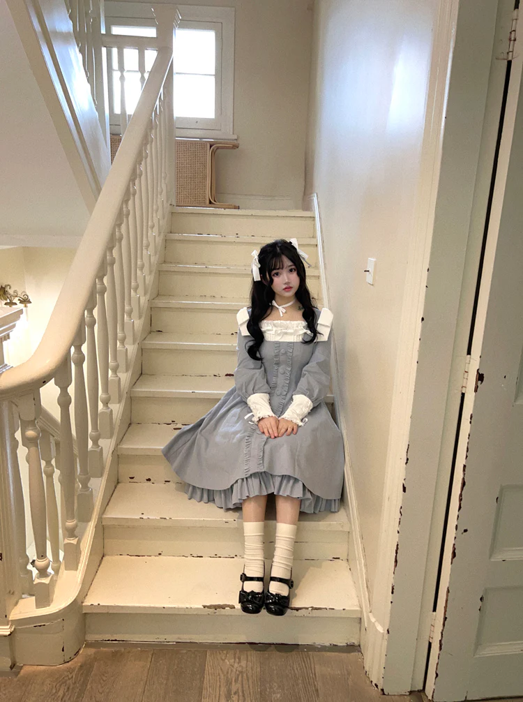 Annie's Gift - Elegant Velvet Lolita OP Dress - Image 27