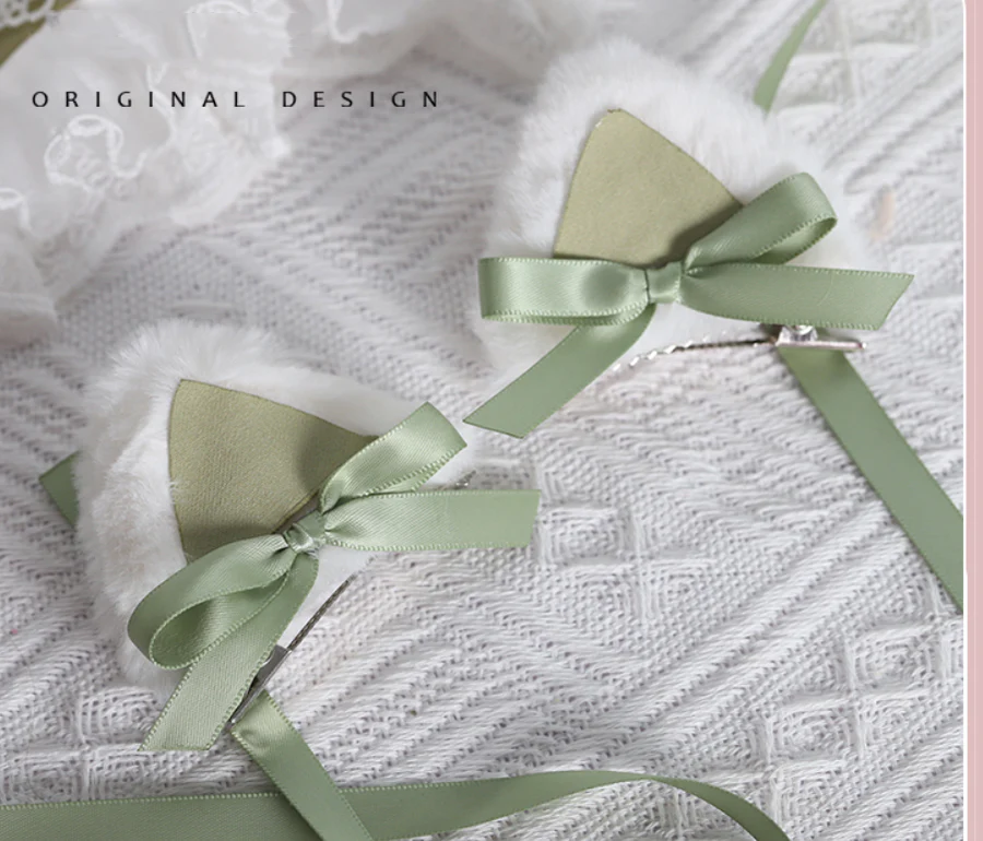 Their Past Decorations - Sweet Lolita Cat Ear Hairband - Image 20