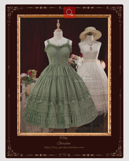 Dream Bouquet - Elegant Lolita Solid Color Jumper Dress - Image 10