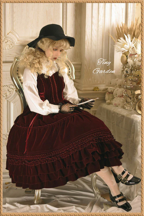Garden Dance 2.0 - Elegant Lolita JSK Dress, Side Lace-Up - Image 3