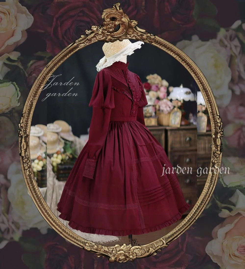 The Black Forest - Classic Lolita Stand Collar Dress OP - Image 13