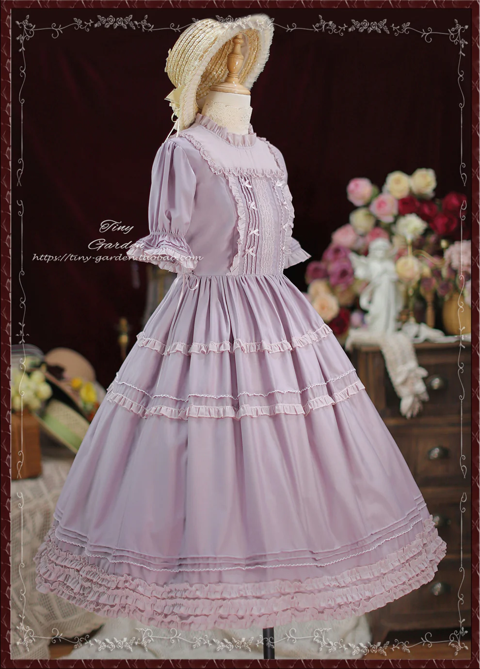 Vintage Ball - French Elegance Pin Tucks Lolita OP Dress - Image 7