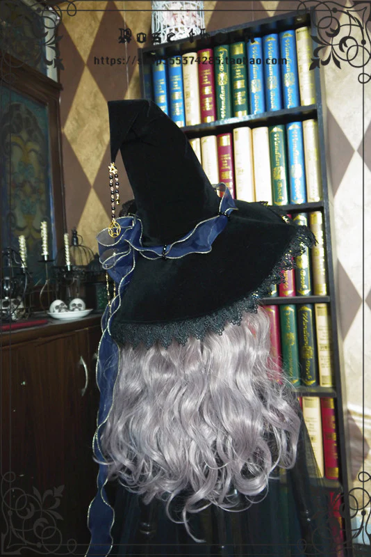 Rose Thorn - Twinkle Veil Lolita Halloween Witch Hat - Image 11