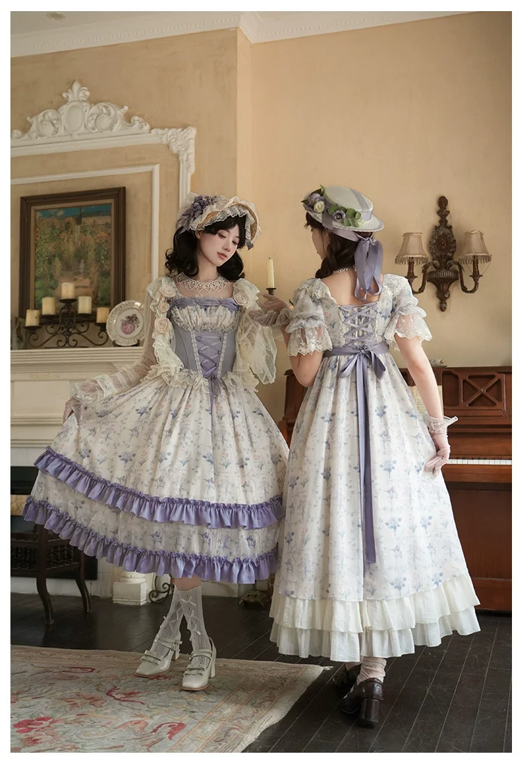 With PUJI - Iris Secret - Twins Lolita Summer Dress, Empire OP, Bodice JSK - Image 13