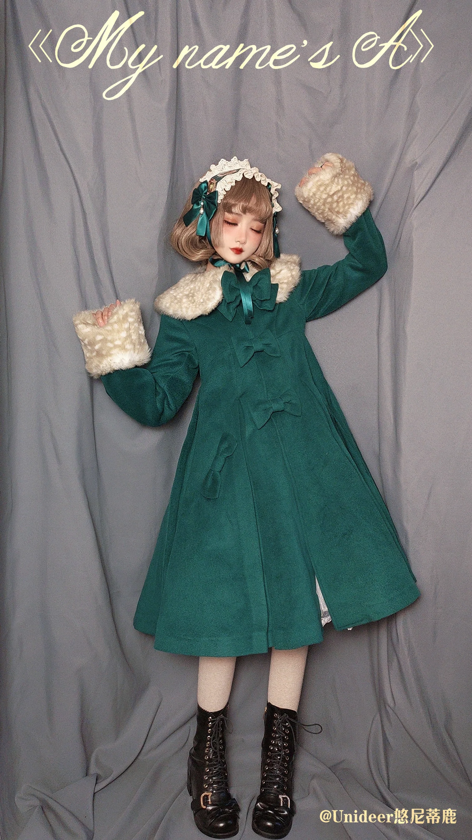 Casual Lolita Winter Wool Down Coat Multicolors - Image 10