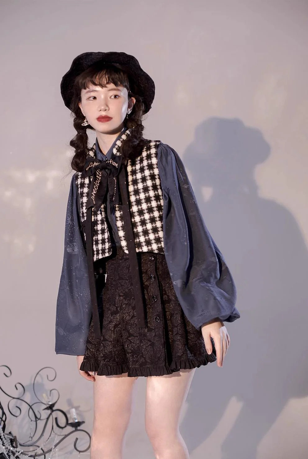 Starry for You - Vintage Lolita Shirt, American Retro Style Blouse - Image 11