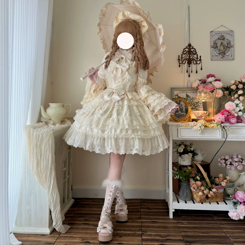 Love and Heart Palpitations - Wedding Lolita JSK, Bridal Lolita Dress - Image 7