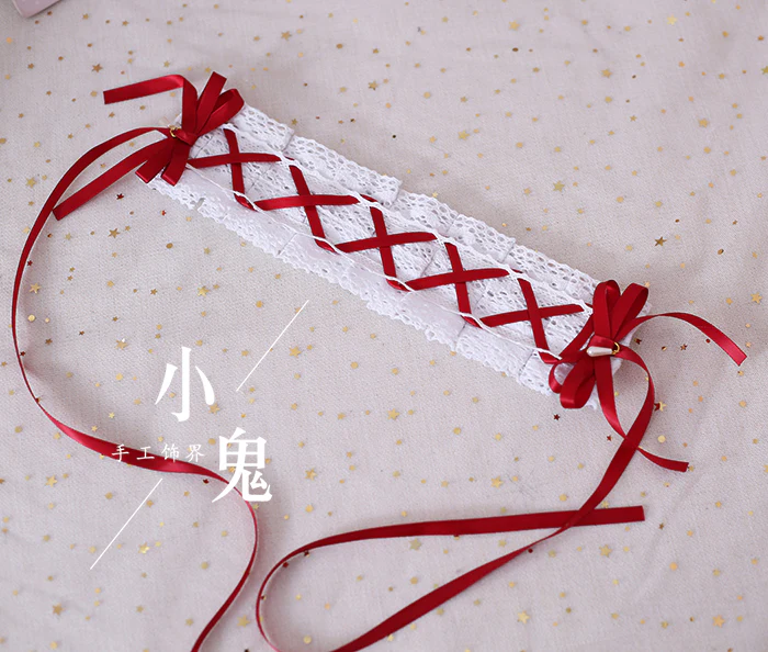 Xiaogui - Japanese Style Sweet Lolita Lace Headband Multicolors - Image 26