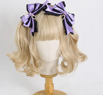 Xiaogui - Sweet Lolita Ribbon Bow Hair Clips - Image 16