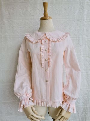 Cotton Lolita Blouse, Autumn and Winter Japanese Style - Image 3