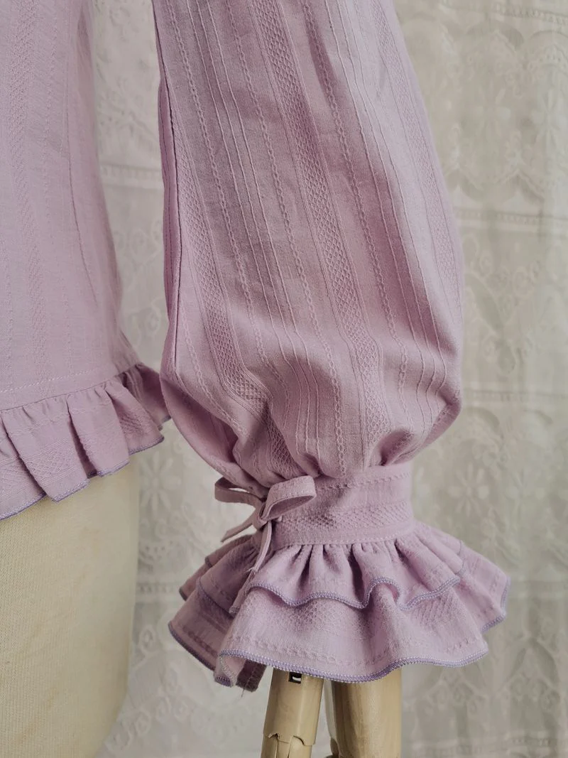Cotton Lolita Blouse, Autumn and Winter Japanese Style - Image 6