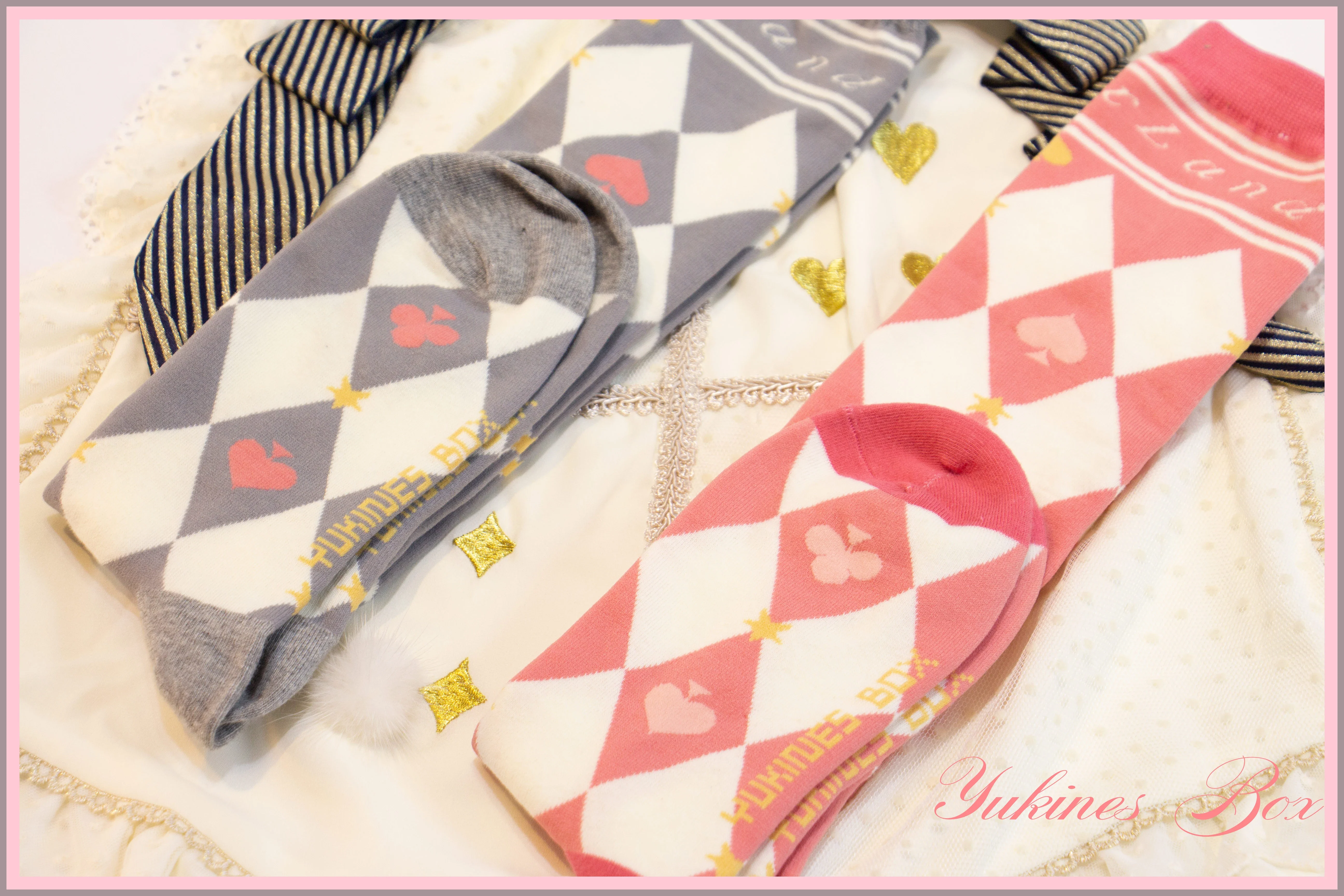 Daily Lolita Cotton Asymmetric Print Socks - Image 6